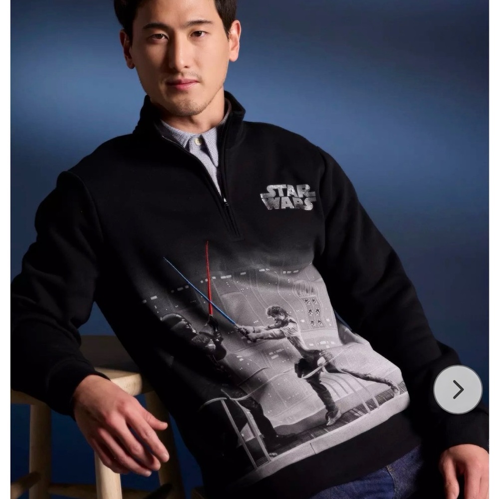 Her Universe Black Star Wars Zip-Up Sweater